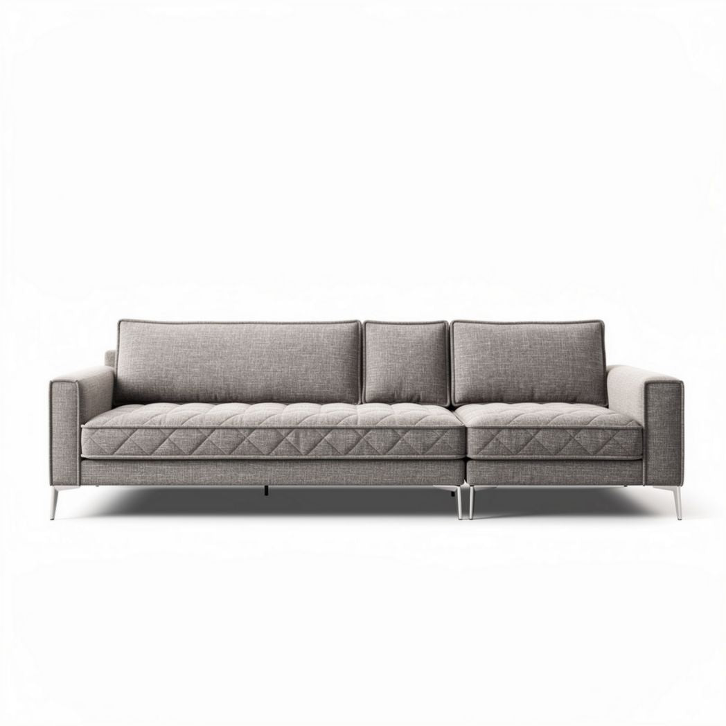Sofa for living room use in breathable fabric - 210 x 90 x 85cm