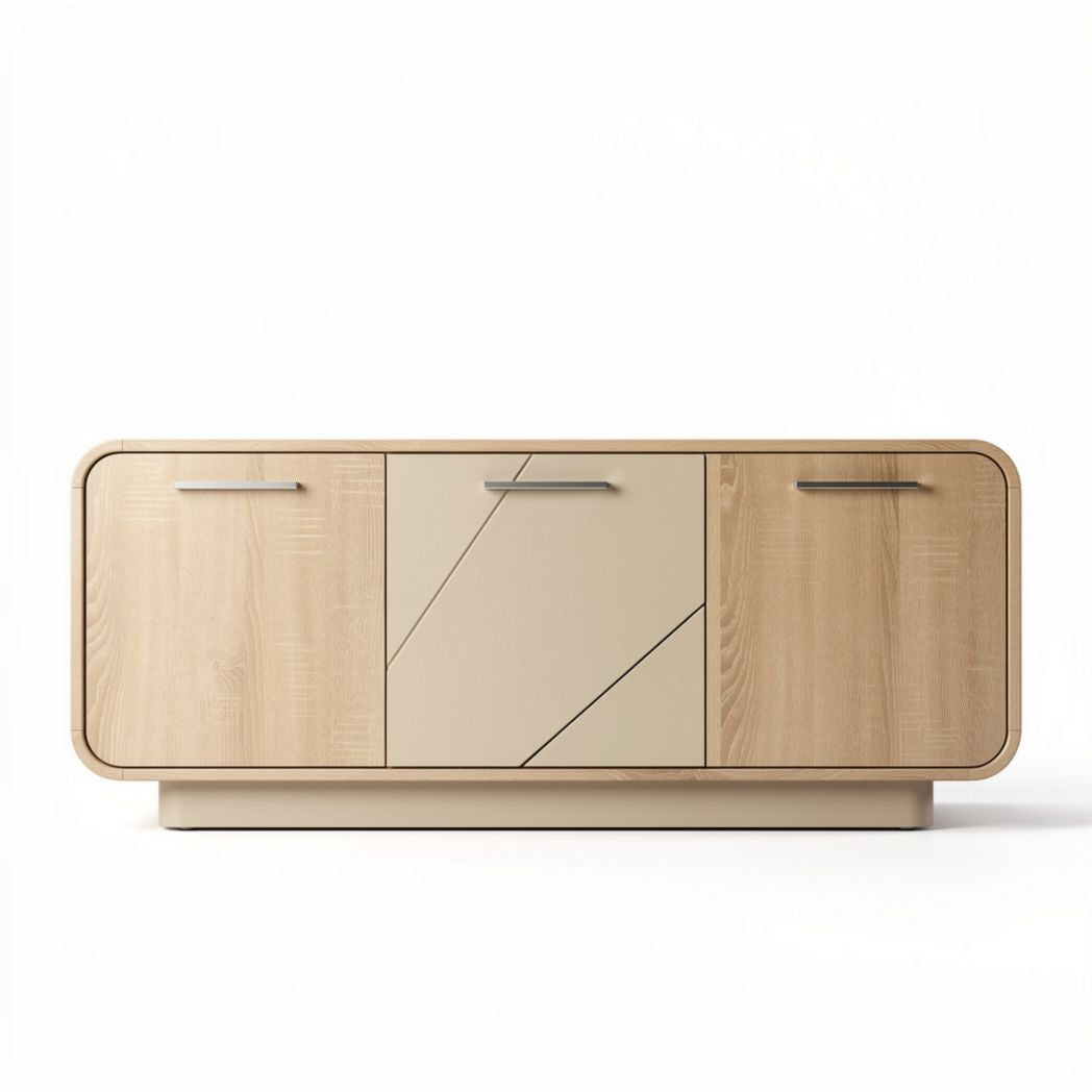 Wooden storage cabinet with a modern design - 120 x 40 x 50cm