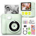 Instant Kids Camera with 2.4â€?Screen, 1080P, 32GB & Printing Paper