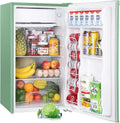 3.2 Cu.Ft Mini Fridge with Freezer â€?Single Door Compact Refrigerator for Dorm, Bedroom, or Office â€?Adjustable Thermostat, Black