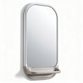 Metal framed wall mirror with shelf for entryway - 40 x 70 x 5cm