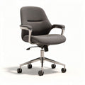 Ergonomic office chair with adjustable height in gray fabric - 60 x 60 x 90cm