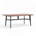 Wooden rectangular dining table for home use - 180 x 90 x 75cm