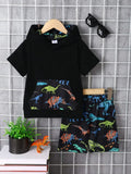 Two-piece toddler girl outfit with pockets and soft fabric