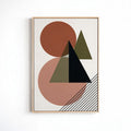 Geometric canvas wall art for modern decor - 60 x 40 x 2cm