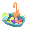 Electric Kitchen Sink Toy Set â€?Mini Pretend Dishwasher & Accessories