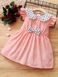 Baby Girl Cotton Bow Dress â€?Comfortable Everyday Style