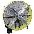 42′â€?Belt Drive Drum Fan; Industrial, Garage, Shop, High Speed 2-Speed, Durable, Cut-Off Protection, Easy Mobility Rubber Wheels; SAFETY YELLOW.