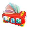 Montessori Tissue Box Toy with Silk, Animals, Numbers & Letters