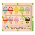 Montessori Magnetic Color & Number Maze Board, Ages 3â€?