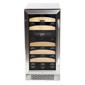 28 Bottle Dual Temperature Zone Built-in Wine Refrigerator