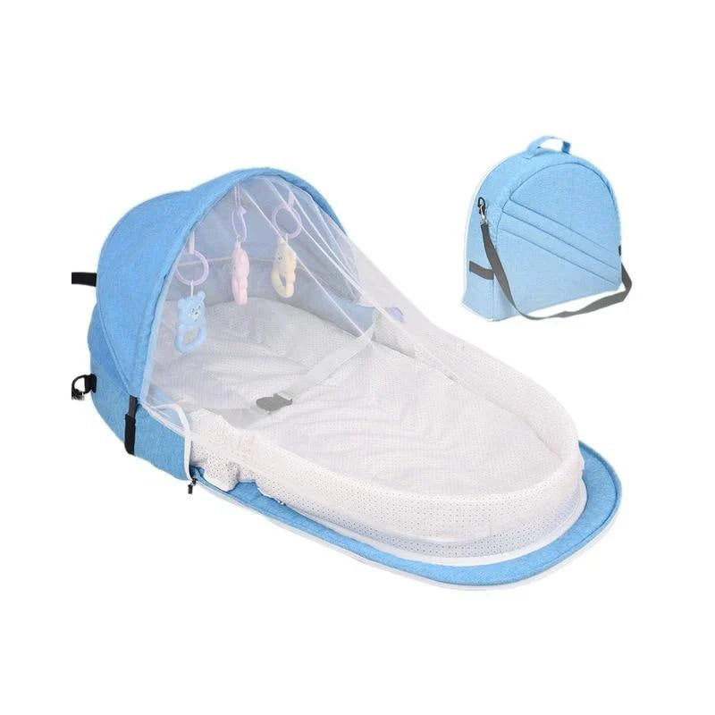 Foldable Baby Bed with Mosquito Net â€?Portable and Cozy