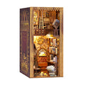 Miniature Wooden Book Nook Shelf Two Styles for DIY Display