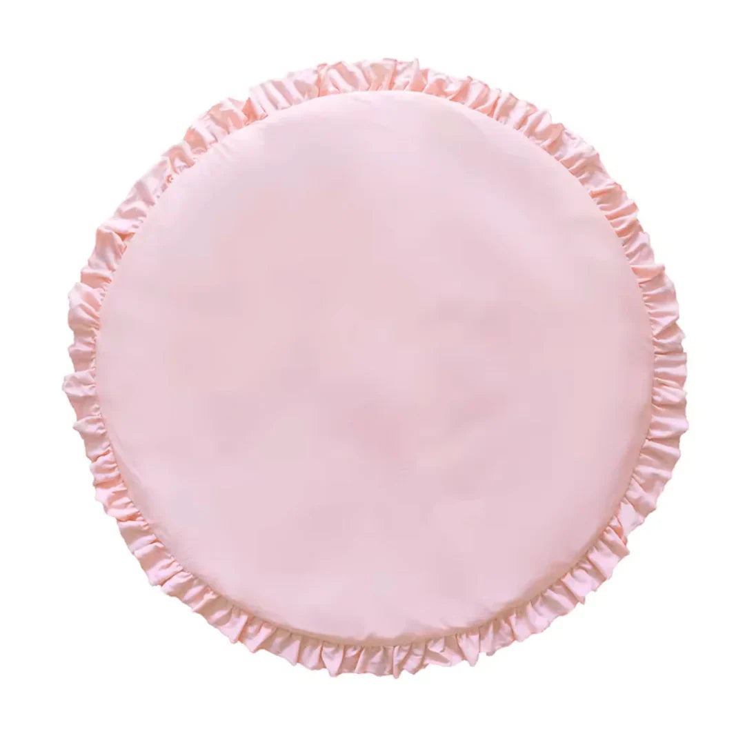 Round Cotton Play Tent Mat, Soft Nordic-Style Cushion for Kidsâ€?Rooms